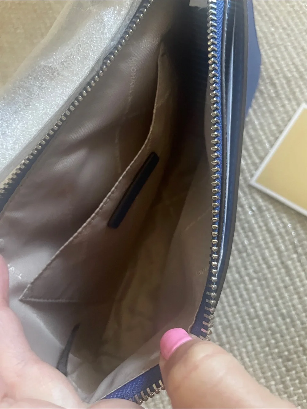 Michael Kors Royal Blue Saffiano Leather Crossbody Bag